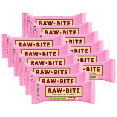 Raw Bite Protein Crunchy Almond 12x 12x45 g Riegel
