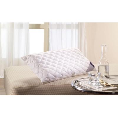Nackenstützkissen BILLERBECK "Latexi, Optimale Nackenabstützung", weiß, B:40cm L:80cm, Bezug: 100% Polyester, Kopfkissen, Die strapazierfähige und kuschelige Faserdecke