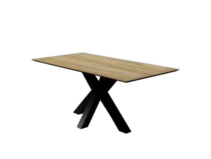 Table Snook 160cm Avec rallonge synchronisée Marron/Imitation chêne de Casera