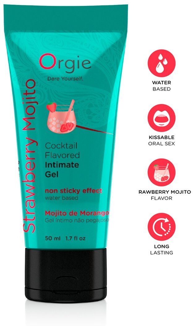 Orgie Gel intime Lube Tube Cocktail Fraise Mojito 50ml