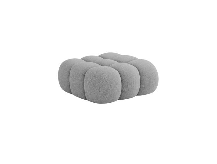 Design Sitzpouf „Maurice“ Chenille Hellgrau CXL by Christian Lacroix