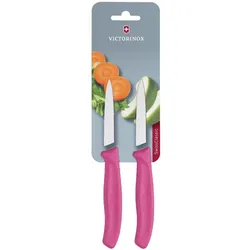 Victorinox Schälmesser mit rosa Spitze 8 cm (2er-Set)