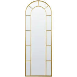 WANDSPIEGEL gold Metall 60/170 cm Crosses