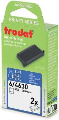 Trodat 4630 Typomatic Inktcassette Blauw en Zwart 40 mm