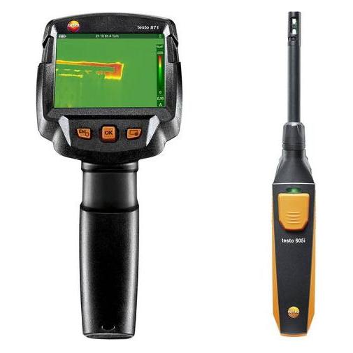 Testo 871s Baudiagnose-Set Wärmebildkamera -30 bis +650 °C 240 x 180 Pixel 9 Hz (Handwärmebildkamera) (0560 8717)