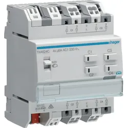 Hager Jalousieausgang KNX easy,4fach, 230V TXA624C