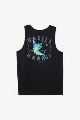O'Neill s Marlin Hawaii Tank Top in Black, Size Large