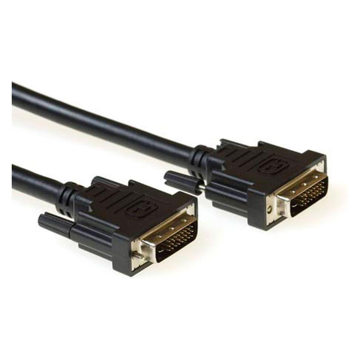 ACT DVI-D Dual Link connection cable male-male 1.8 m 1.8m DVI-D DVI-D Schwarz DVI-Kabel (1.80 m) (AK3830)