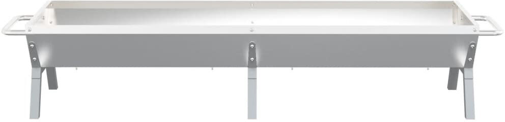 Artemizia Dakota Fields Freestanding Gas and Charcoal Grill Silver