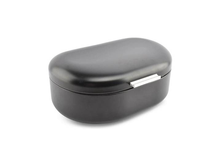 Brotkasten SALT AND PEPPER Salt & Pepper Brotkasten Crust Small 33.5 x 21 x 14.5 cm , schwarz, B:21cm H:14,5cm, Lebensmittelaufbewahrungsbehälter, Brotkasten