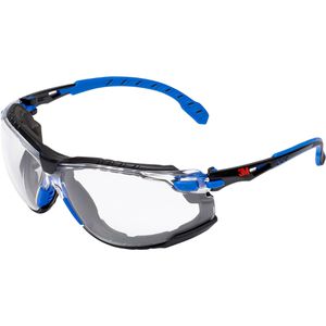 3M Schutzbrille Solus Scotchgard Protector 1000, S1CB-1, klar, Bügelbrille, schwarz-blau