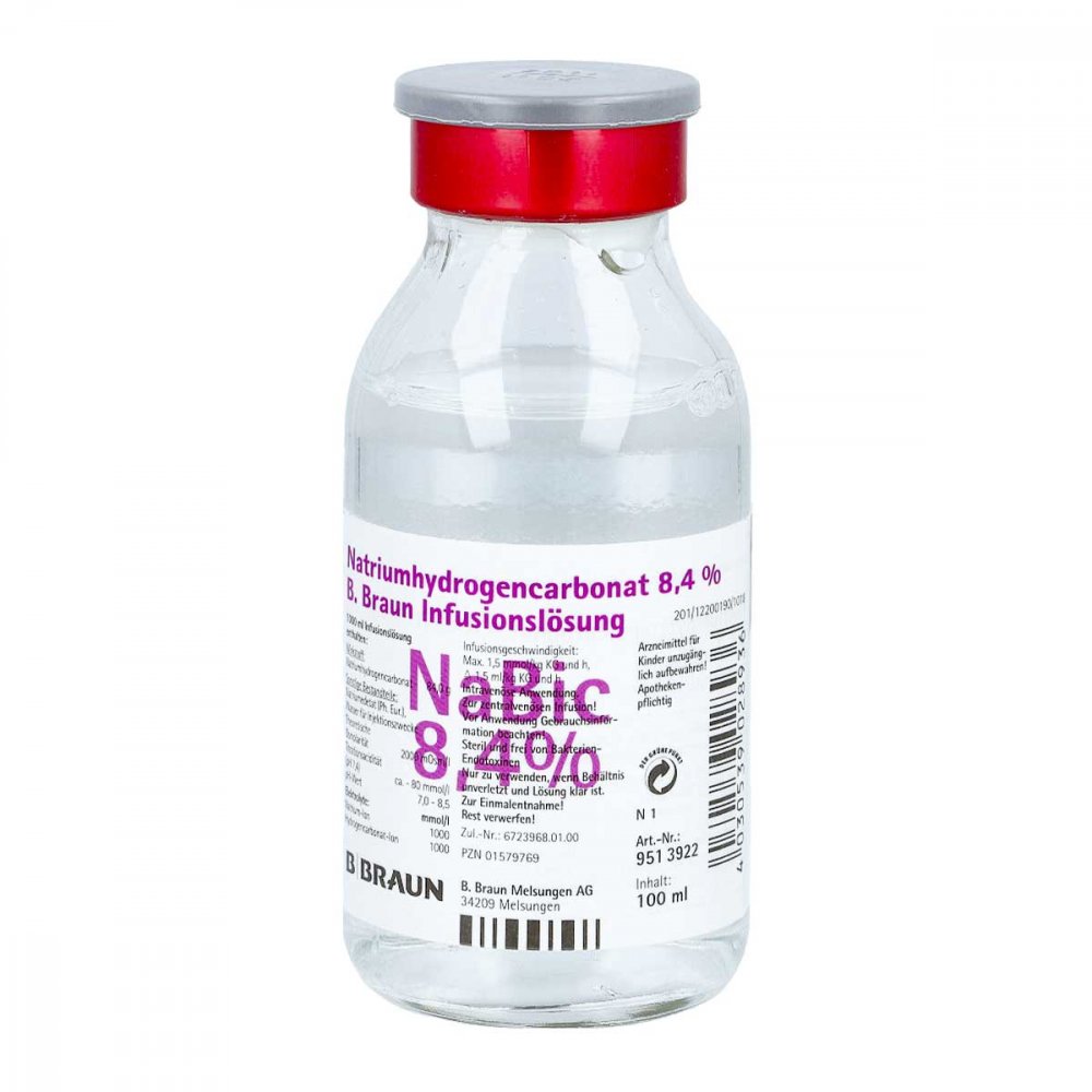 B. Braun Melsungen AG Natriumhydrogencarbonat B.braun 8,4% Glas 01579769