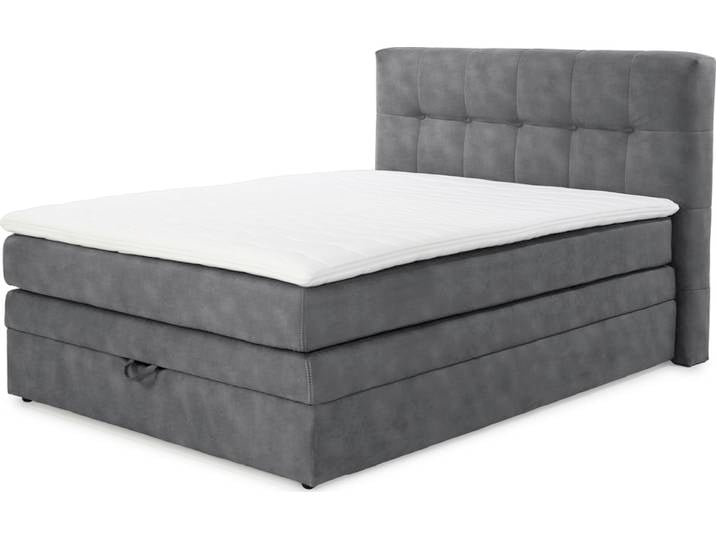 Boxspringbett AMY 140 x 200 cm grau