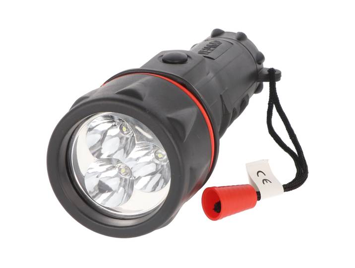 Velamp IRUB2LED - Rubber zaklamp - 3 LEDs 12 lumen - Waterproof