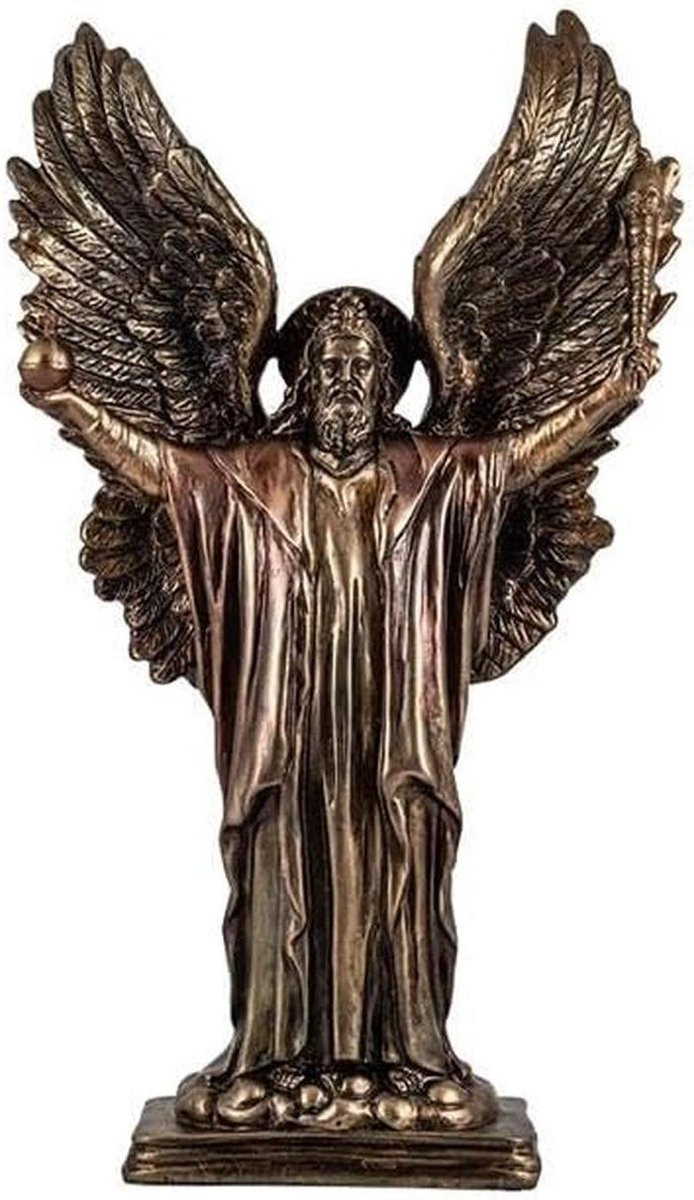 Engel Beeld Beschermengel Figuur Spirituele Decoratie Handgeschilderd Hoogte: 30 cm Meerkleurig