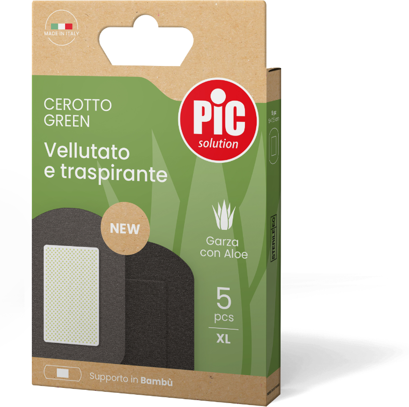 Pic Cerotti  Green Bambù Aloe Sterile 5x7,5 cm 5 Pezzi
