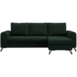 Ecksofa mit Schlaffunktion Axel ¦ grün ¦ Maße (cm): B: 242 H: 90