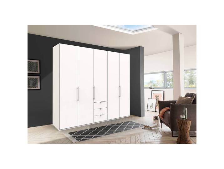 Armoire à portes pliantes VI 216cm Blanc/Blanc