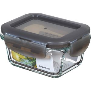 LocknLock Frischhaltedose LLG414G, aus Glas, 0,16 Liter, transparent, luftdicht