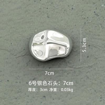 Inspired Finds Abstract Simulated Stone Wall Hanging Pendant Modern Home Decor silvery2.99in