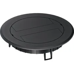 Hager BSR02KK9005 Kunststoff Klappdeckel für Installationsdose R02 tiefschwarz