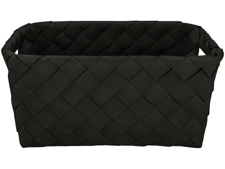 Aufbewahrungskorb KLEINE WOLKE Aspera , schwarz, Polyethylen (PE), Aufbewahrungsboxen, Aufbewahrungskorb