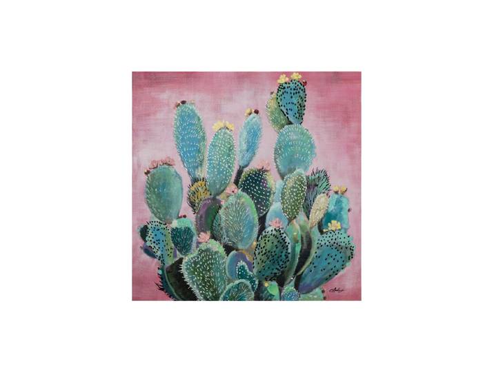 Handgemaltes Bild „Kaktus“ 80 x 80 cm Multicolor Crea Collection