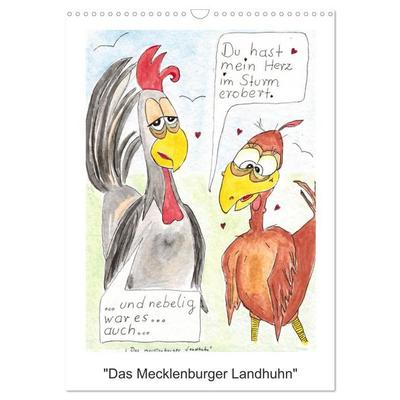 'Das mecklenburger Landhuhn' (Wandkalender 2027 DIN A3 hoch), CALVENDO Monatskalender