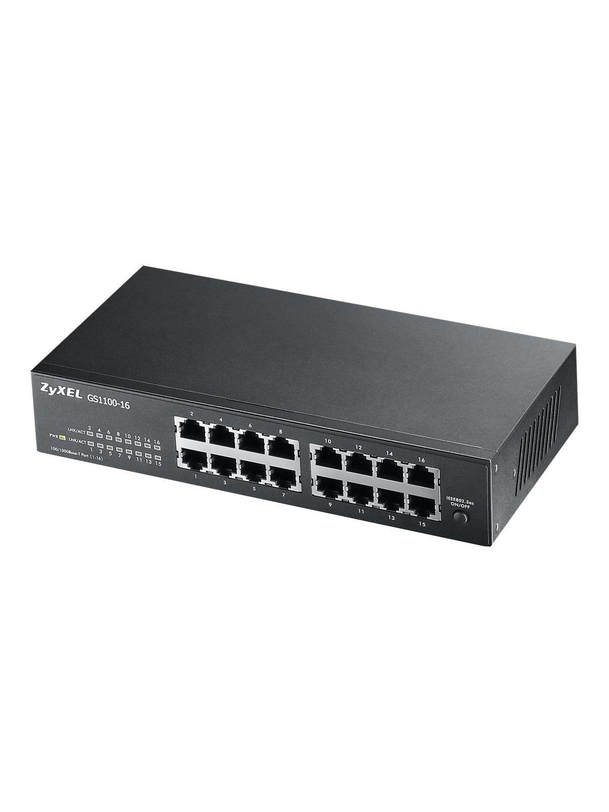 ZyXEL GS1100-16 - switch - 16 ports - rack-mountable