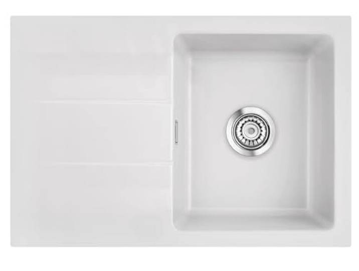 Systemceram Genea 75 Satin Keramikspüle Handbetätigung