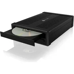 Icy Box Externes Gehäuse für 1x 5,25" SATA Laufwerk,  IB-525-U3 (5.25"), Festplattengehäuse, Schwarz