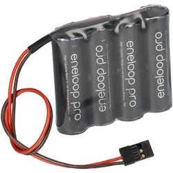 eneloop Akkupack 4,8V / 2500mAh - F1x4 passend für Graupner Zelle AA, HR-3UWX-4BP