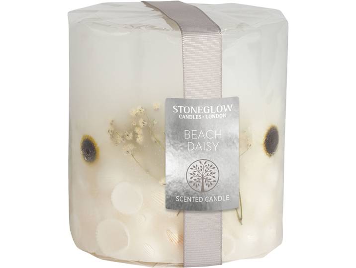 Stoneglow Duftkerze Nature s Gift weiss Wachs H 9 cm - Duftkerze'