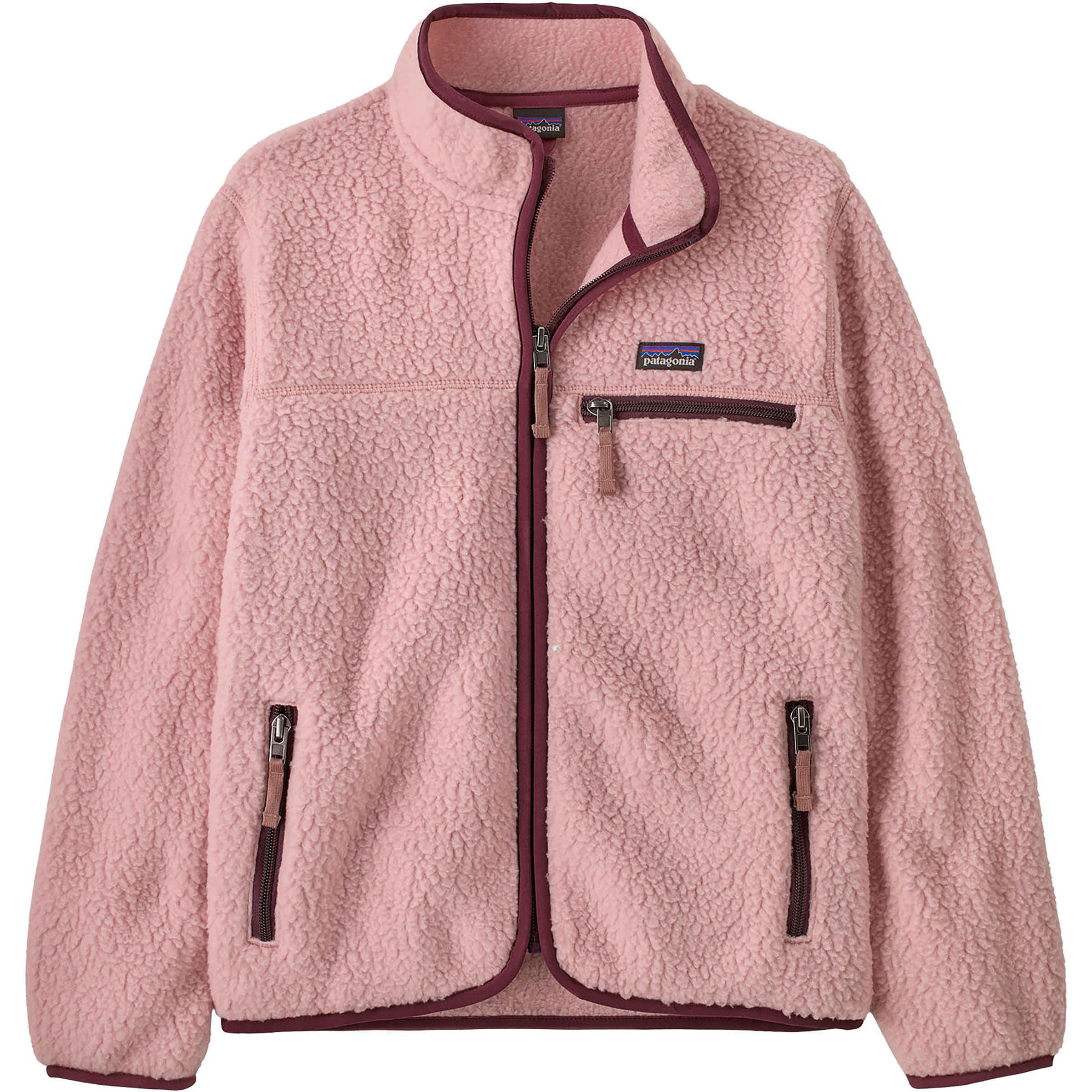 Patagonia K's Retro Pile Kinder Fleecejacke rosa Größe 140 Lifestyle Schnell trocknend Pertex