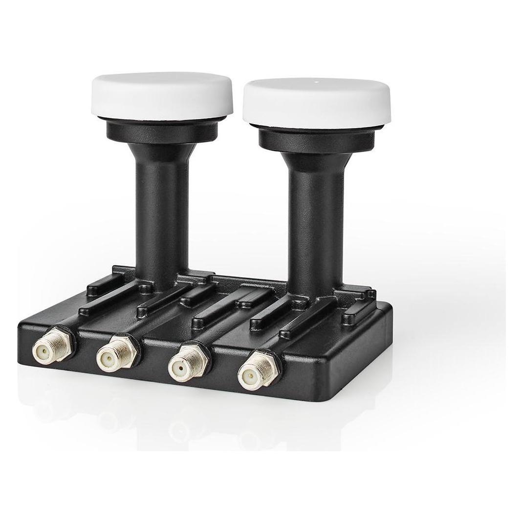 Nedis LNB Quad Monoblock 6,0 ° Ausgangsanschluss: 4X F-Connector Rauschmass Bereich: 0.85 dB Konvers (Quad LNB) (SLNBQDM60BK)