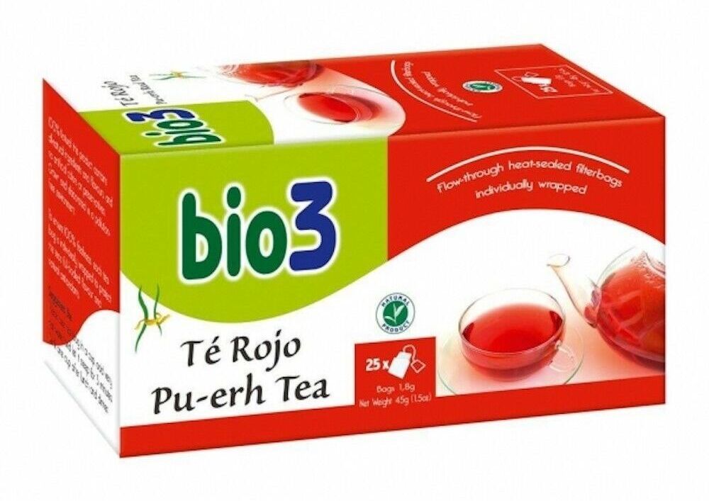 Bio3 Pu Erh Red Tea Sachets 25