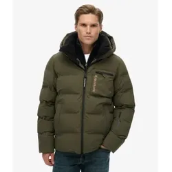 Superdry für Herren. MS110188A Ski Sports Gewaschene Jacke grün (M), Lässig, Schnee, Nachhaltig, Recyceltes Nylon
