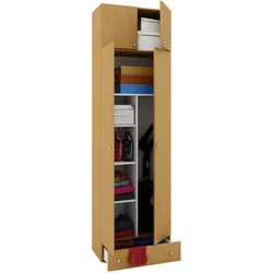 Putzschrank VANDOL II (BHT 70x238x40 cm) - beige - BHT 70x238x40 cm