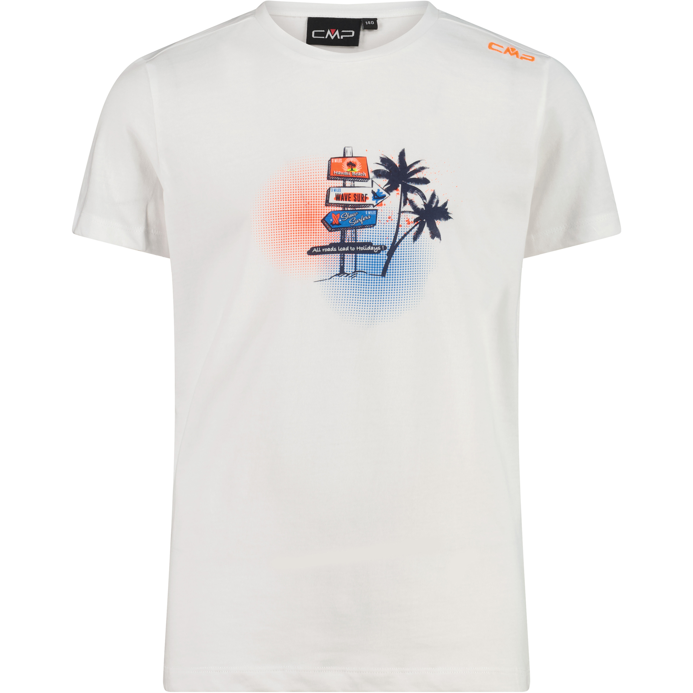 CMP Boys Jersey Kinder T-Shirts weiss Größe 116 Lifestyle Hautfreundlich