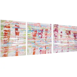 LEINWANDBILD 3-TEILIG Bunt 150/50 cm