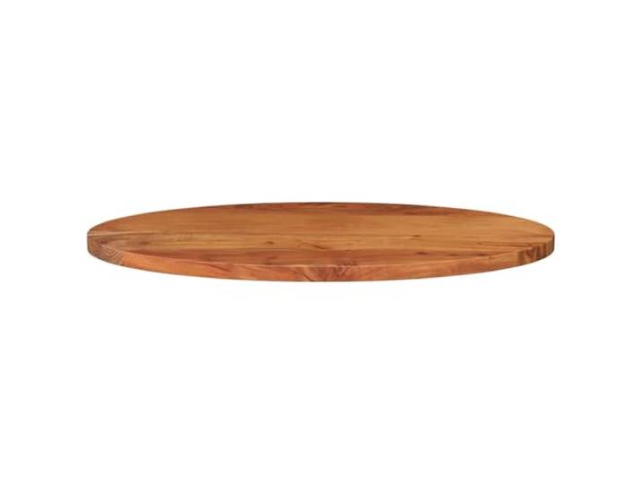 KTHLBRH Tischplatte oval 120 x 60 x 2,5 cm Massivholz Akazie Tisch-Ersatz, pflegeleichte glatte Oberfläche, rustikales Design, Finish u
