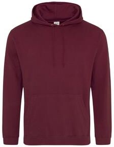 Just Hoods By AWDis JHA001 Aw Dis Pullover Hoodie in Burgundy size 4XL   Ringspun Cotton