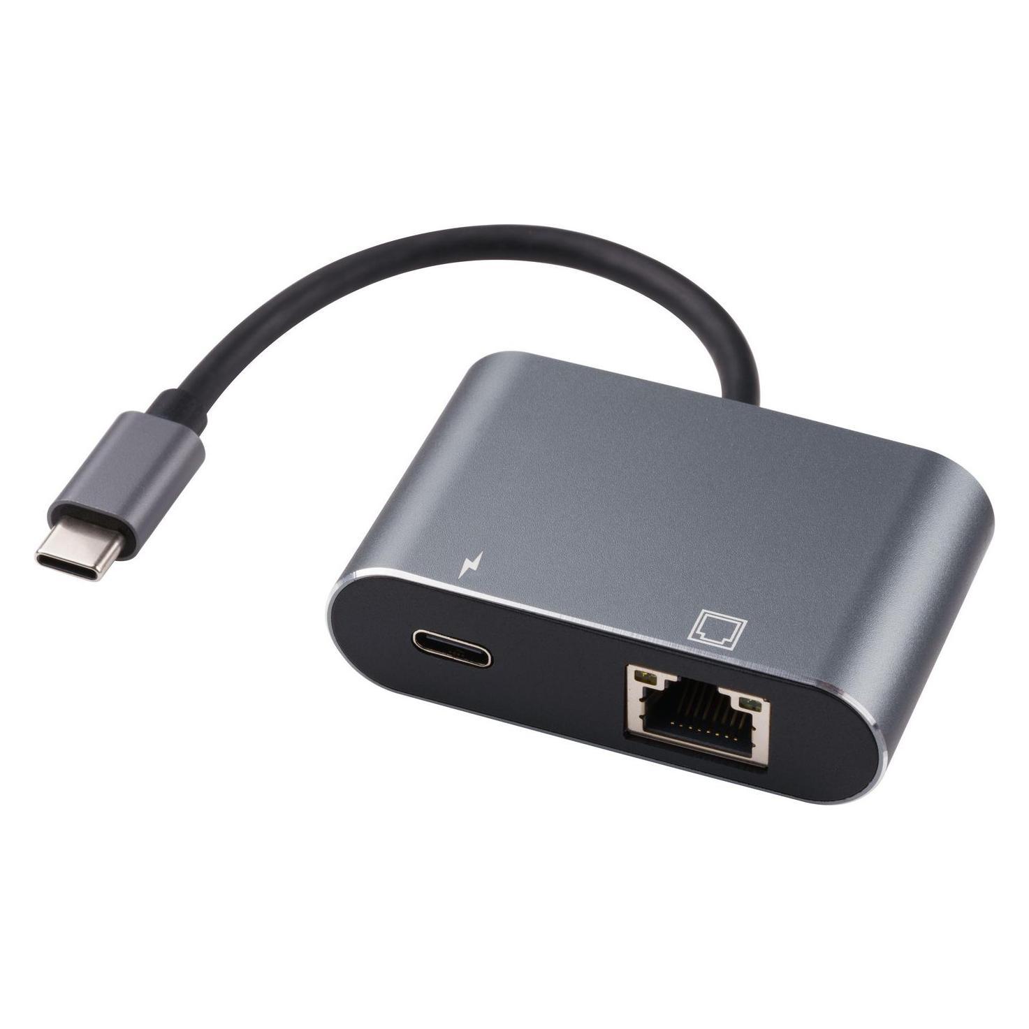 MicroConnect USB Typ-C zu (USB, USB-C, RJ45 (1x)) (USB3.1CETHPDBA)