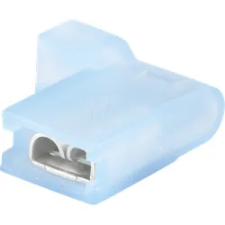 WE F614485 - Winkel Flachsteckhülsen - 4,8x0,5, 1,5 ... 2,5 mm2, blau