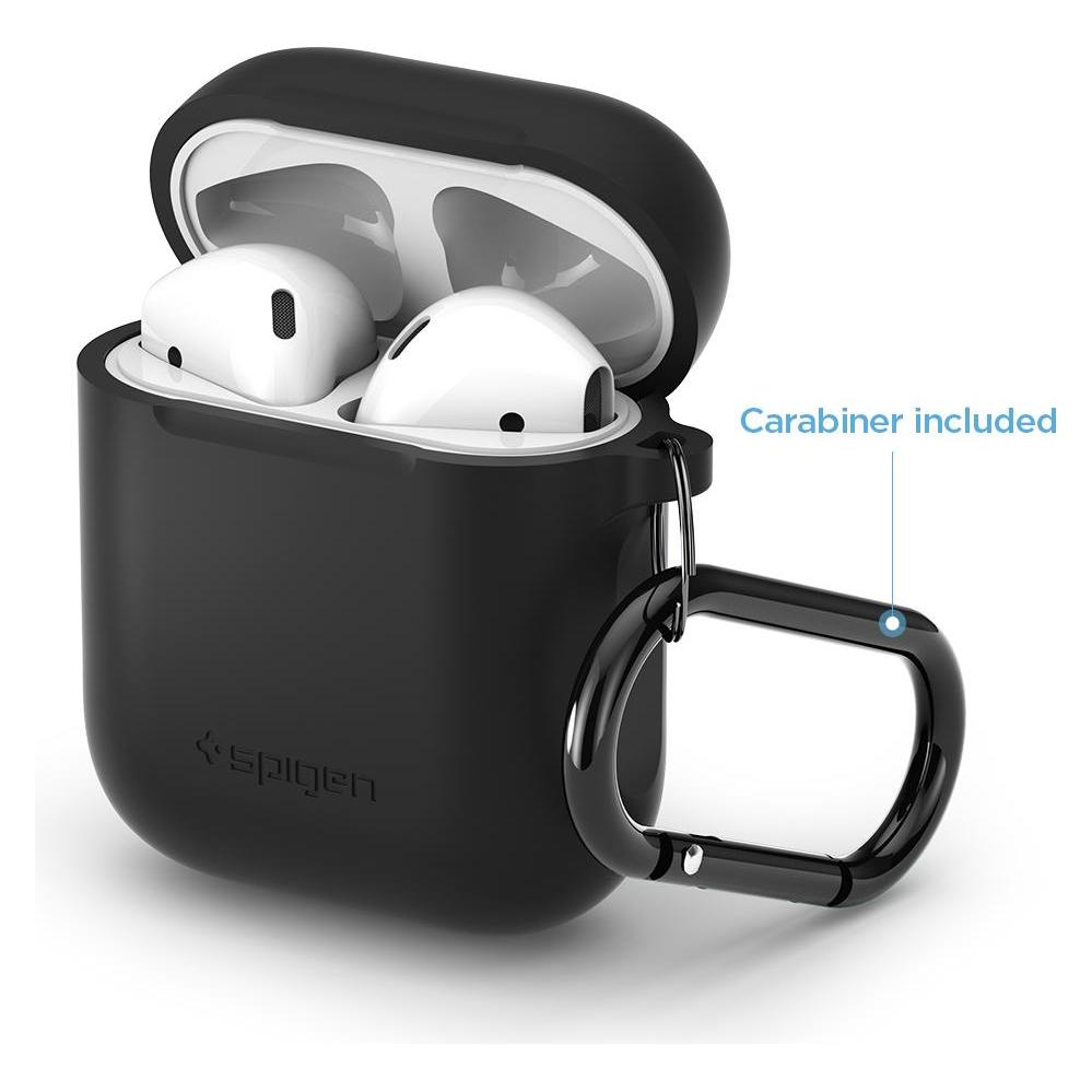 Spigen Custodia Silicone Fit Airpods Black (39345)