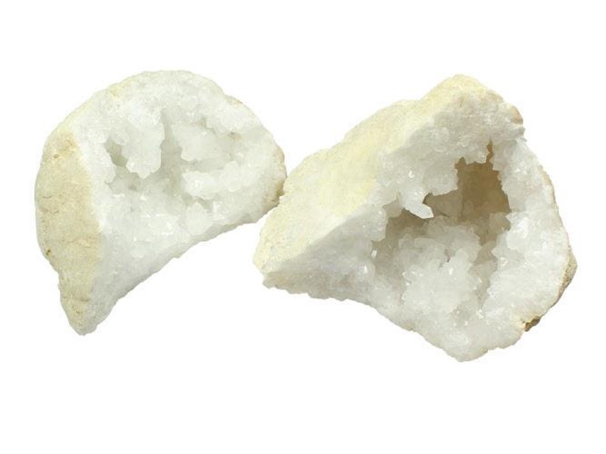 Bergkristal geode / Kwarts geode 0,7 kg