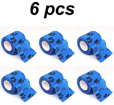 Inspired Finds Protective Self Adhesive Dog Leg Wrap Bandages For Outdoor Paw Protection blue