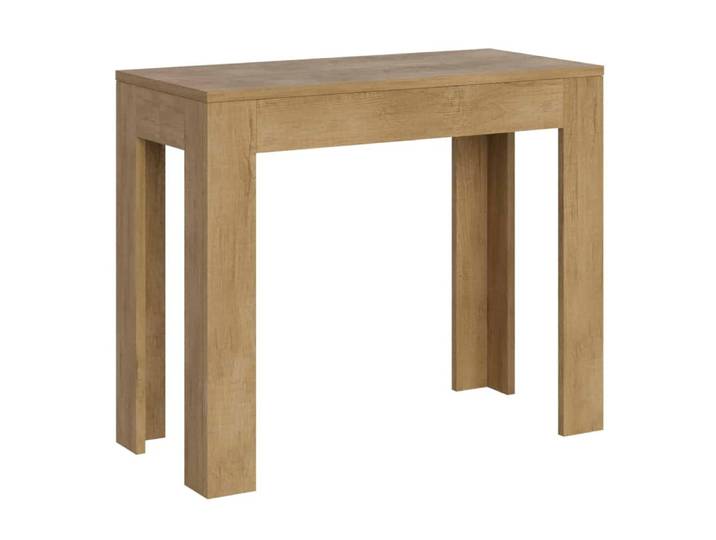 Console extensible 90x42/198 cm effet bois chêne nature