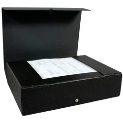 ELBA Heftbox 8,5 cm - schwarz marmoriert