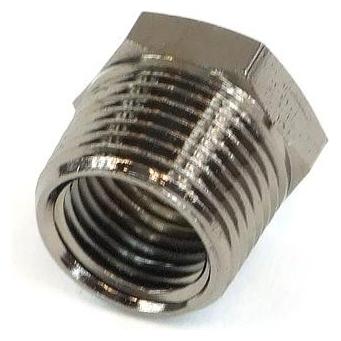 Aquatuning Reduziernippel G1/4 auf G3/8 AG black nickel (64047)